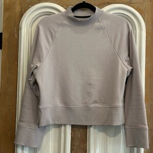 Lavender OC side zip crew